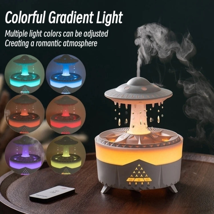 UFO Water Drop Aromatherapy Humidifier Home Desktop Silent Remote Control Diffuser