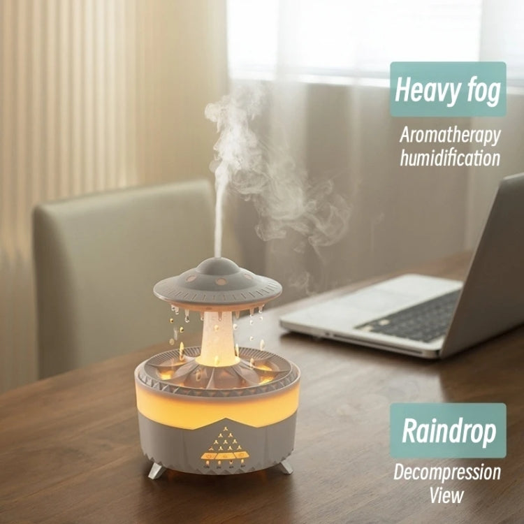 UFO Water Drop Aromatherapy Humidifier Home Desktop Silent Remote Control Diffuser