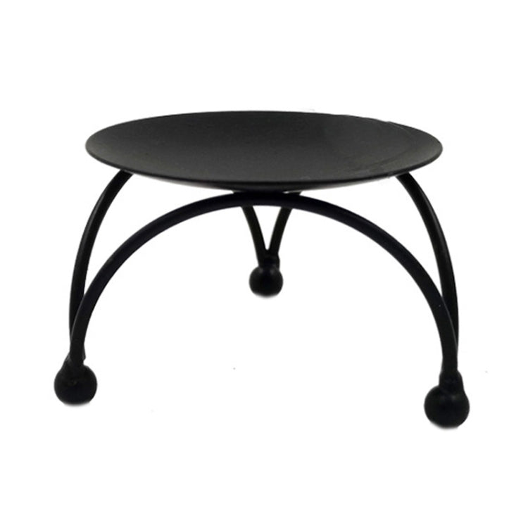 Geometric Three-Dimensional Round Wrought Iron Candle Holder Desktop Ornaments