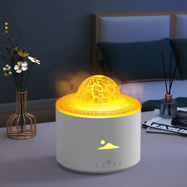 HX-130 Colorful Night Light Planet Desktop Flame Aromatherapy Humidifier