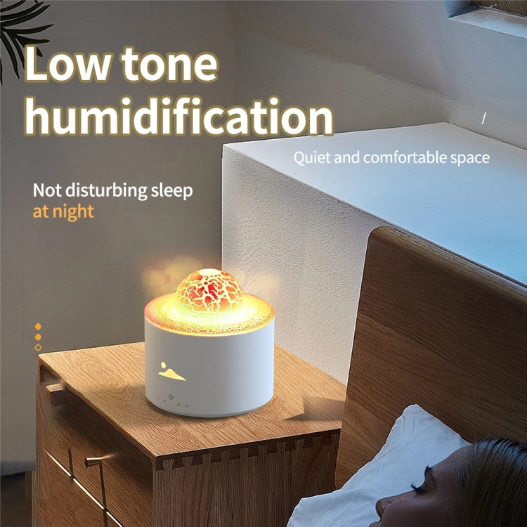 HX-130 Colorful Night Light Planet Desktop Flame Aromatherapy Humidifier