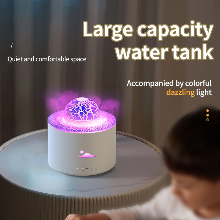 HX-130 Colorful Night Light Planet Desktop Flame Aromatherapy Humidifier