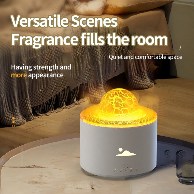 HX-130 Colorful Night Light Planet Desktop Flame Aromatherapy Humidifier