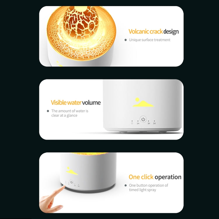 HX-130 Colorful Night Light Planet Desktop Flame Aromatherapy Humidifier