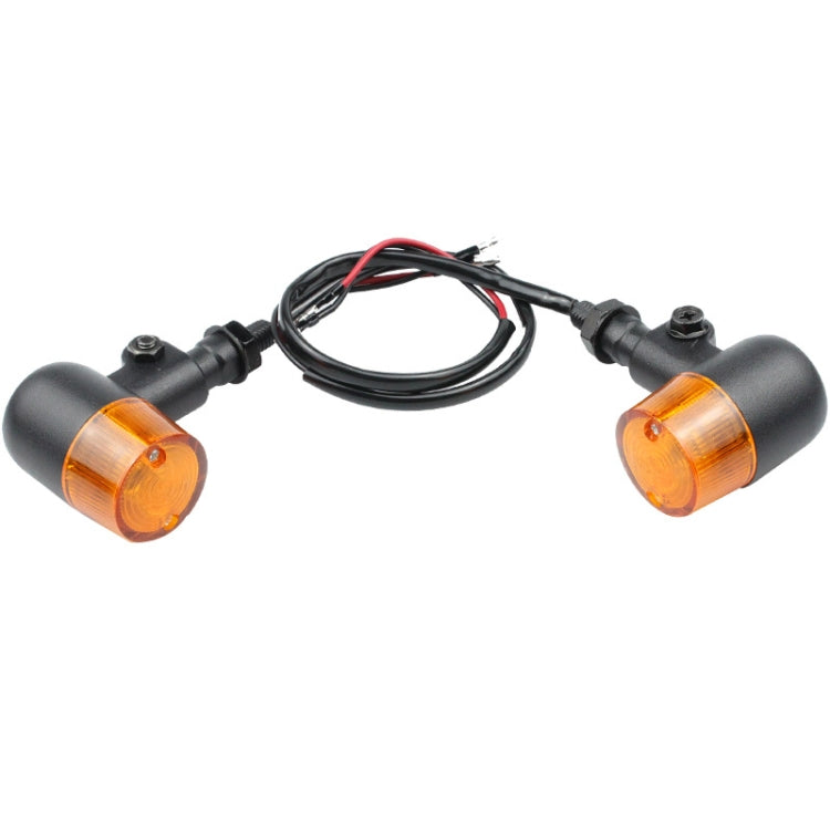 2 PCS Motorcycle Modified Steering Lamp Retro Metal Iron Shell Turning Light