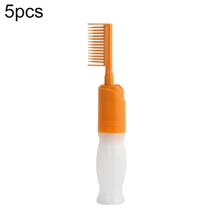 5 PCS Scale Press Hair Dye Bottle With Comb Teeth