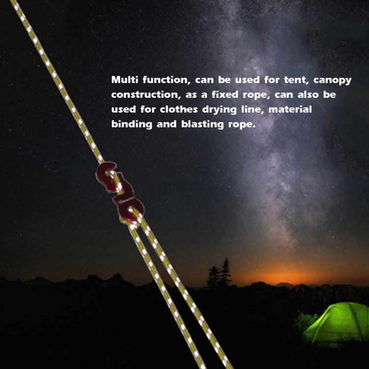 Outdoor Camping Tent Canopy Wind Rope Luminous Multi-Function Wind Rope Buckle Tent Fixed Rope