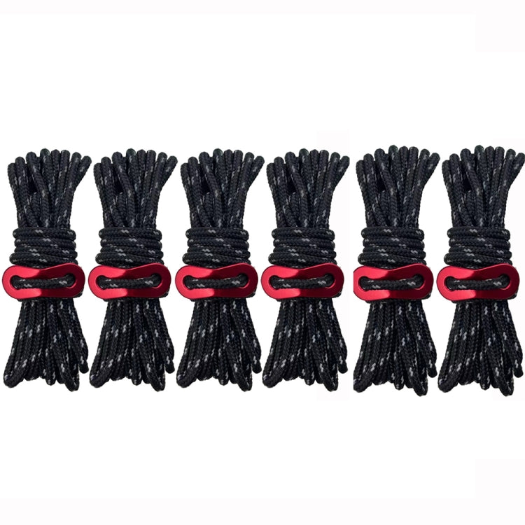 Outdoor Camping Tent Canopy Wind Rope Luminous Multi-Function Wind Rope Buckle Tent Fixed Rope