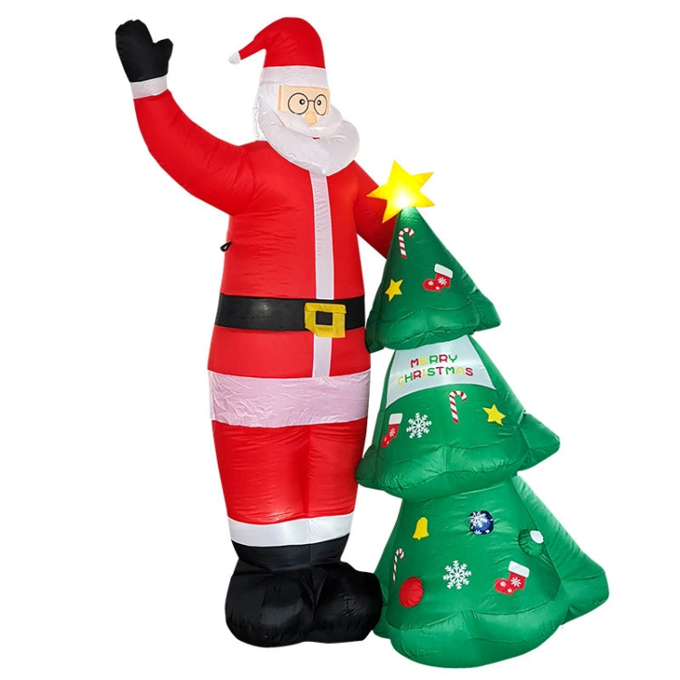 Santa Claus Christmas Tree Snowman Inflatable LED Luminous Christmas Ornaments,