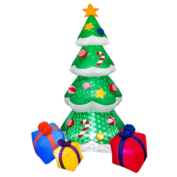 Santa Claus Christmas Tree Snowman Inflatable LED Luminous Christmas Ornaments,