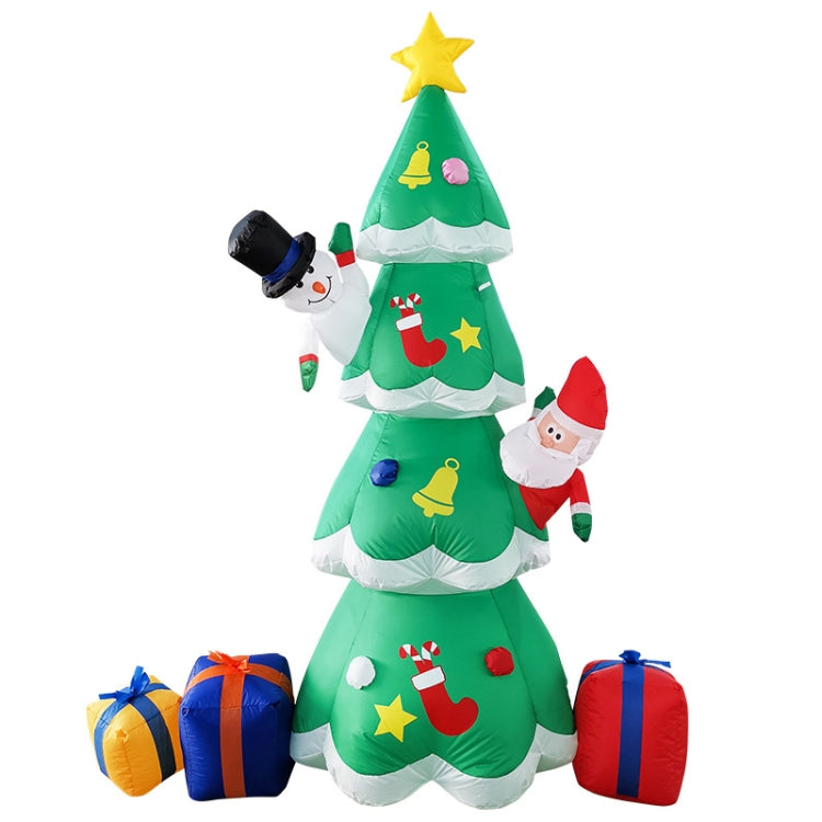 Santa Claus Christmas Tree Snowman Inflatable LED Luminous Christmas Ornaments,