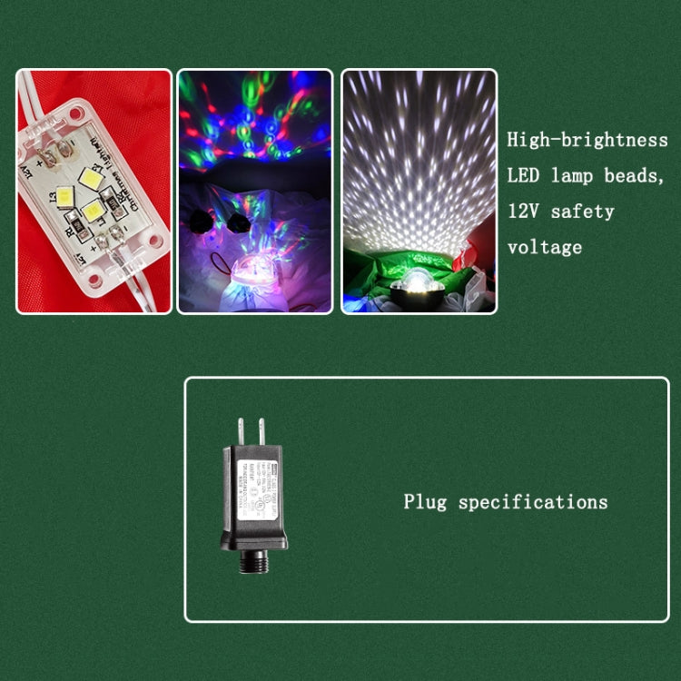 Santa Claus Christmas Tree Snowman Inflatable LED Luminous Christmas Ornaments,