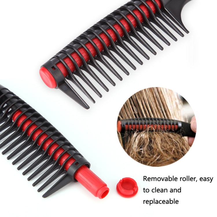 2 PCS 0089 Hair Salon Dyeing Hair Styling Brush Rolling Heart Smooth Hair Comb Brushing Hairdressing Tools