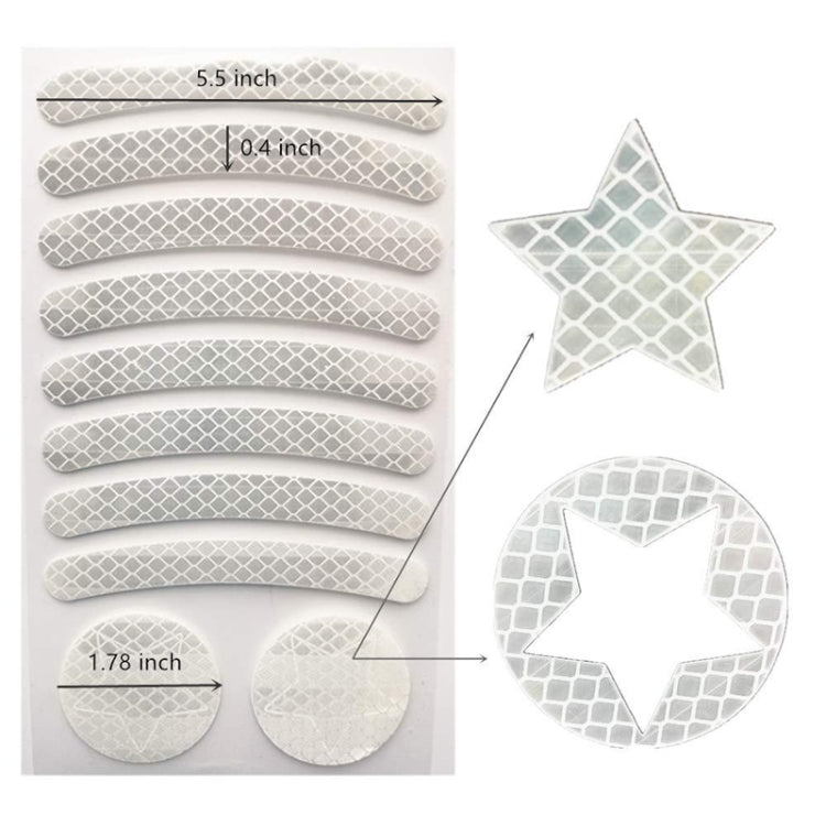 Bicycle Honeycomb Reflective Sticker Night Reflective Logo Grid Stripe Warning Strip