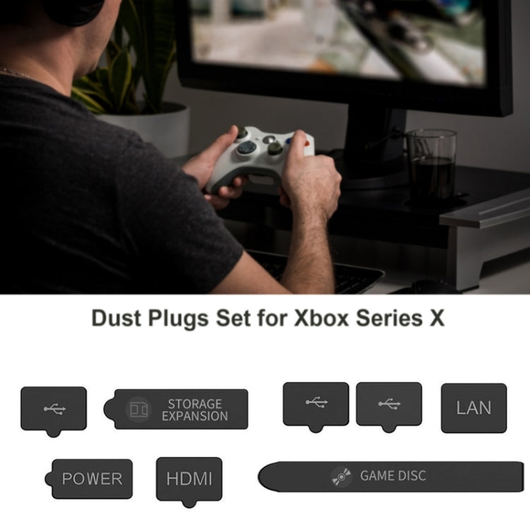 For XBOX Series S/X Host Dustproof Set Dust Plug,Style: