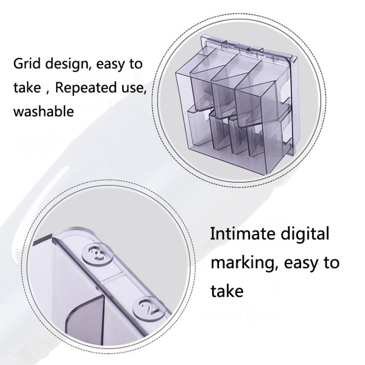 S8035 Clipper Fiber Comb Storage Box Hair Salon Limit Comb Computer Storage Box