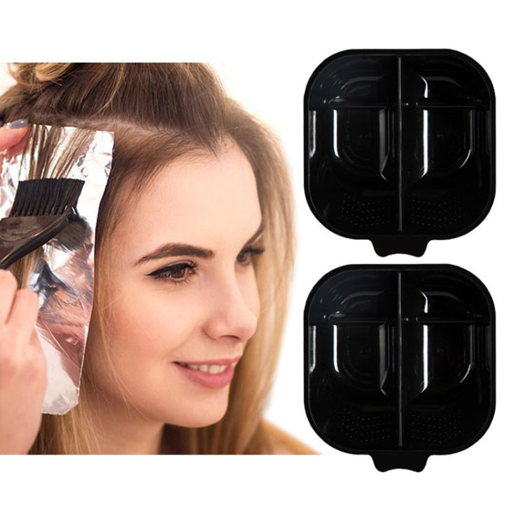 2 PCS P6185 Double-Bowl Hair Dyeing Bowl Oil Mixing Bowl Hair Dyeing Tool