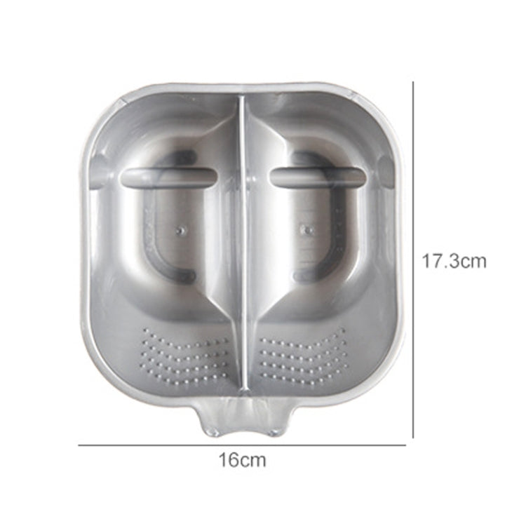 2 PCS P6185 Double-Bowl Hair Dyeing Bowl Oil Mixing Bowl Hair Dyeing Tool