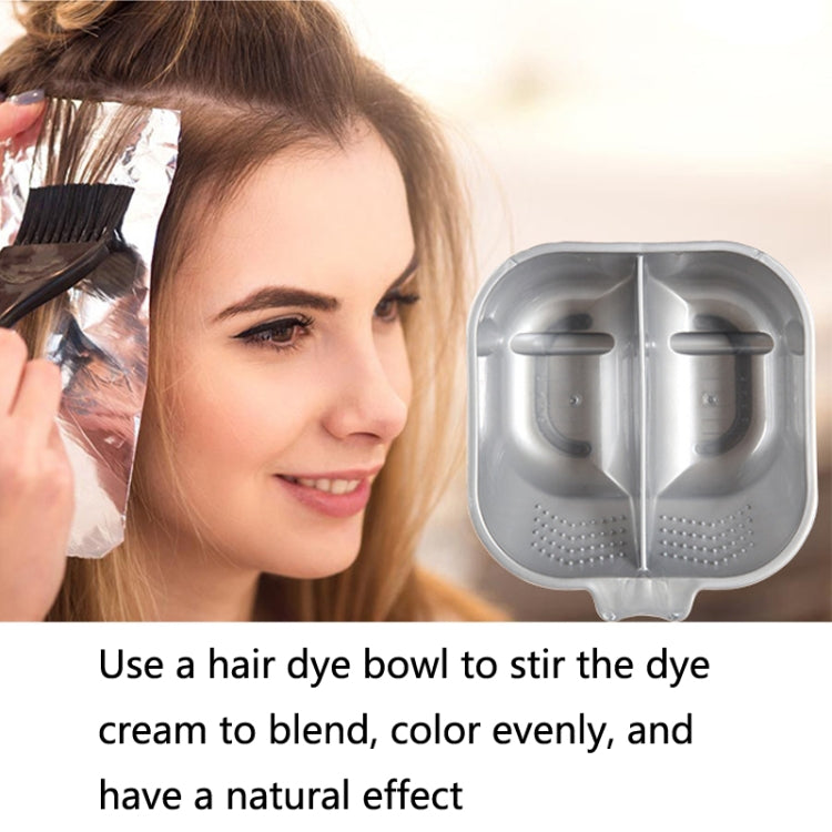 2 PCS P6185 Double-Bowl Hair Dyeing Bowl Oil Mixing Bowl Hair Dyeing Tool