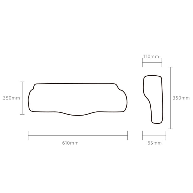 LD-007 Space Memory Foam Butterfly Pillow Sleep Neck Pillow