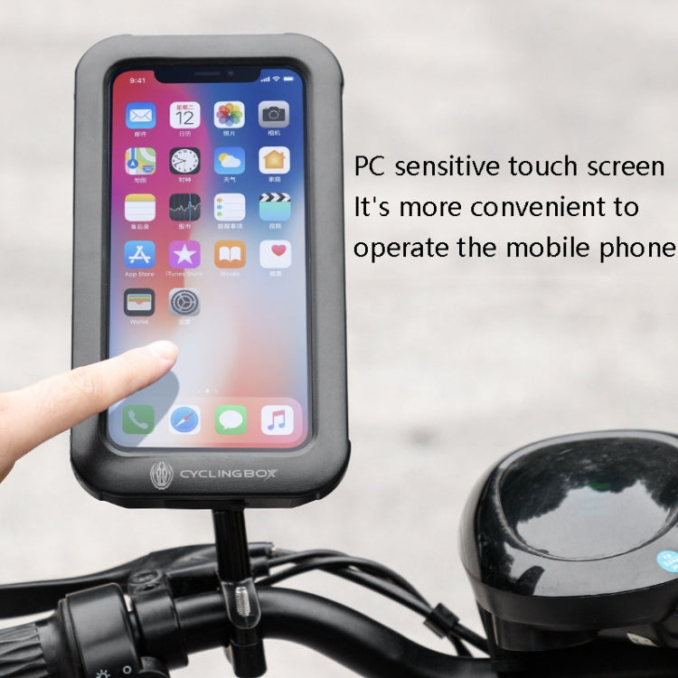 CYCLINGBOX BG-2937 Bicycle Mobile Phone Bracket Waterproof Bag Simulation Navigation Mobile Phone Frame