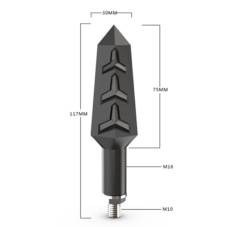 1 Pair VS6-6 Motorcycle LED Steering Tail Lamp 12V Flow Water Light Turn Lamp