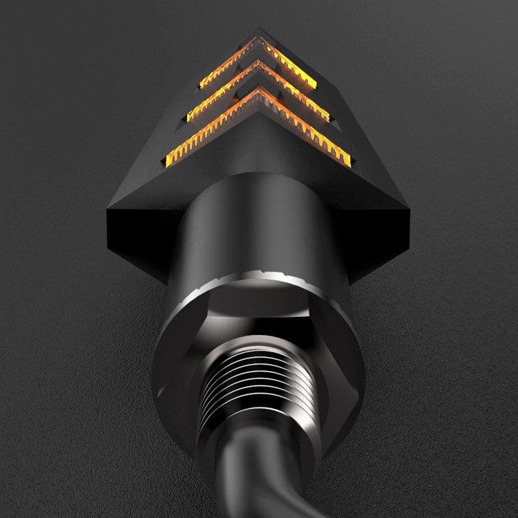 1 Pair VS6-6 Motorcycle LED Steering Tail Lamp 12V Flow Water Light Turn Lamp