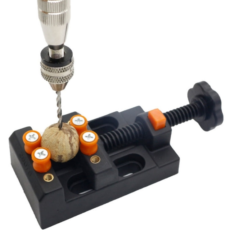 Eight-Hole Mini Flat Bench Vise Bodhi Beads Walnut Fixture