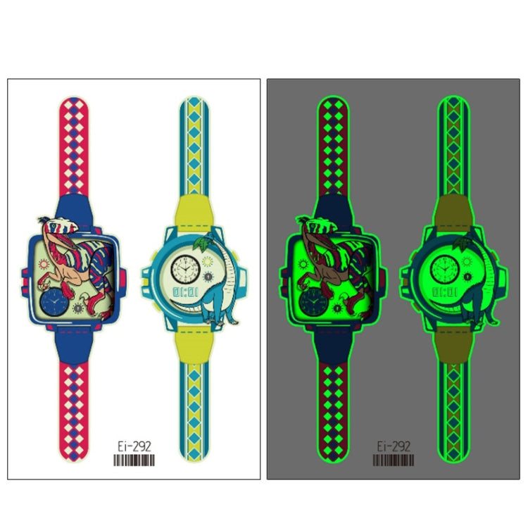 20 PCS Children Waterproof Luminous Cartoon Watch Tattoo Stickers