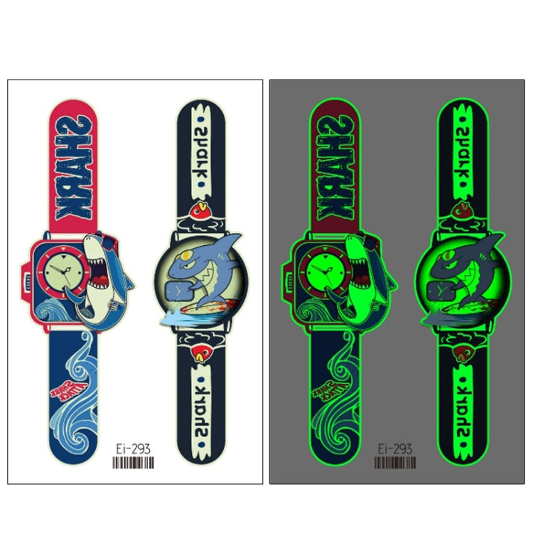 20 PCS Children Waterproof Luminous Cartoon Watch Tattoo Stickers