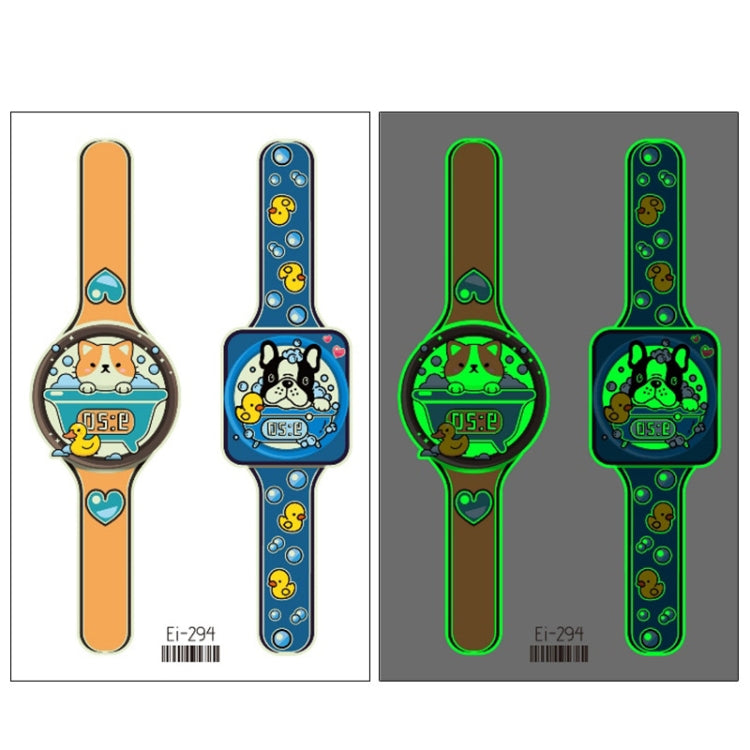 20 PCS Children Waterproof Luminous Cartoon Watch Tattoo Stickers