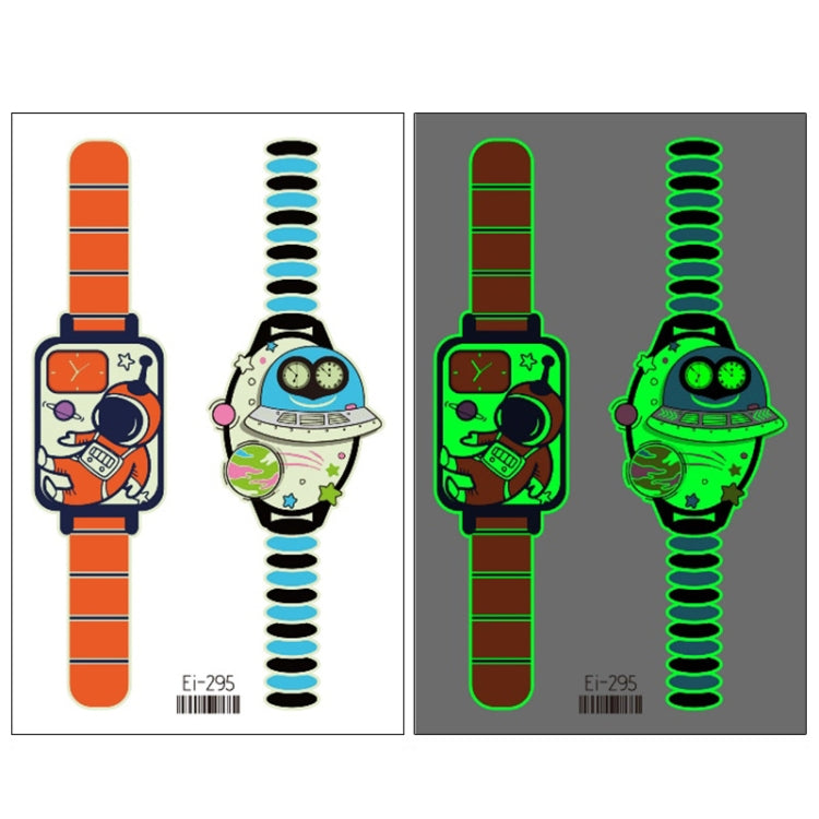 20 PCS Children Waterproof Luminous Cartoon Watch Tattoo Stickers