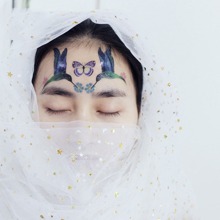 10 PCS Waterproof Music Festival Glitter Tattoo Stickers