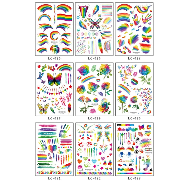 10 PCS Waterproof Disposable Camouflage Tattoo Stickers Face Stickers