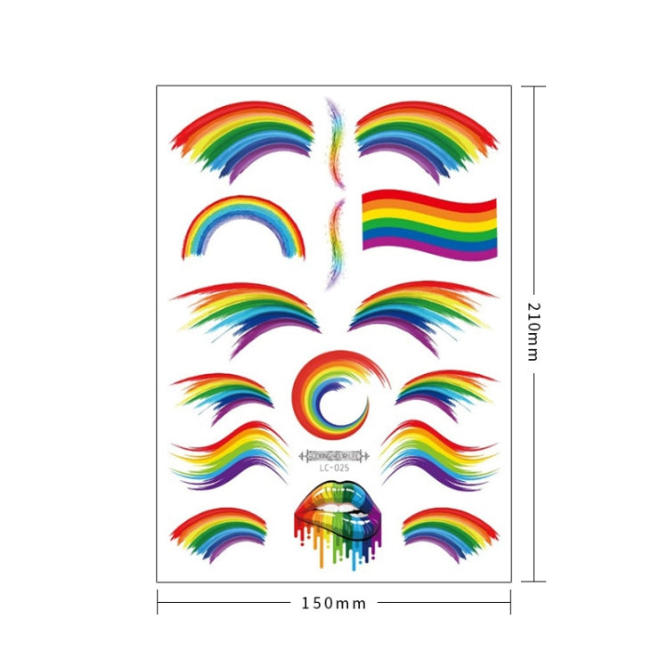 10 PCS Waterproof Disposable Camouflage Tattoo Stickers Face Stickers