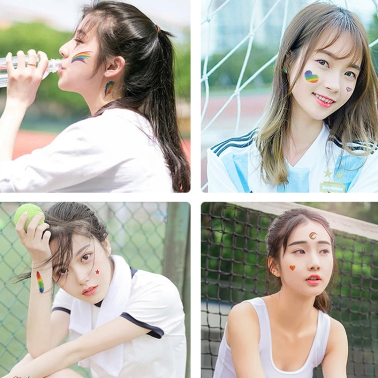 10 PCS Waterproof Disposable Camouflage Tattoo Stickers Face Stickers