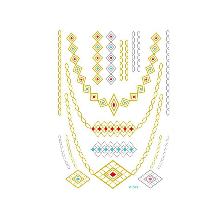 10 PCS Waterproof Hot Stamping Fashion Temporary Tattoo Stickers