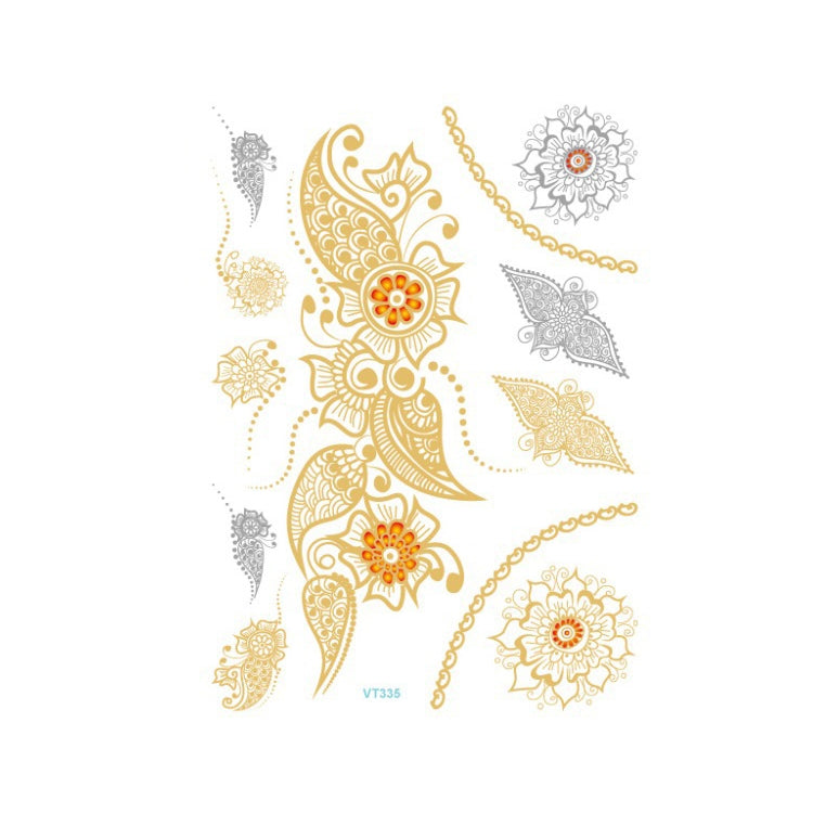 10 PCS Waterproof Hot Stamping Fashion Temporary Tattoo Stickers