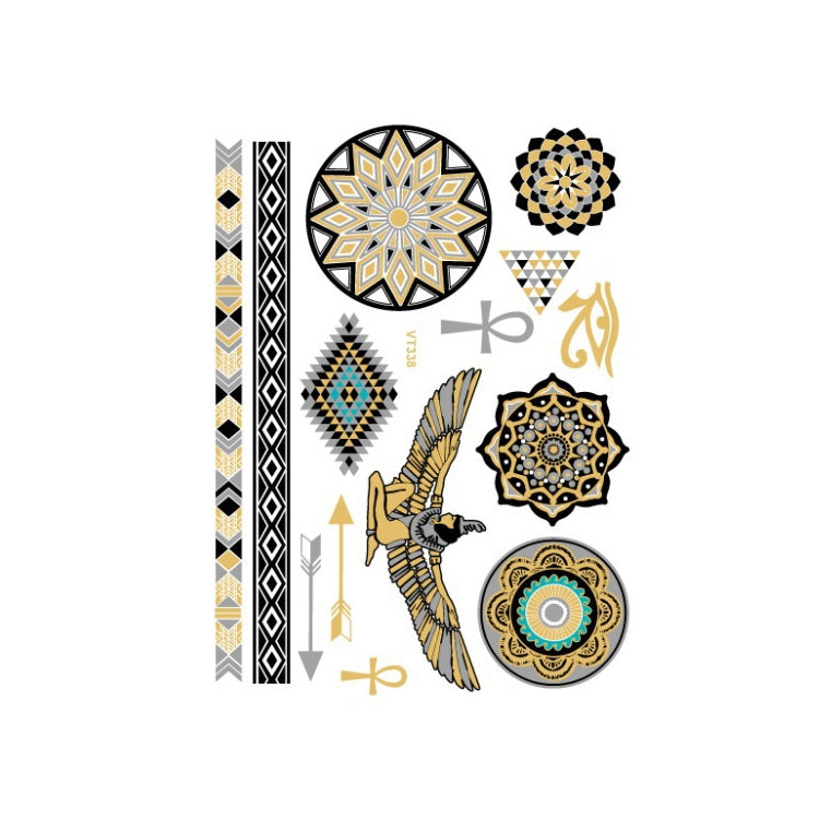 10 PCS Waterproof Hot Stamping Fashion Temporary Tattoo Stickers