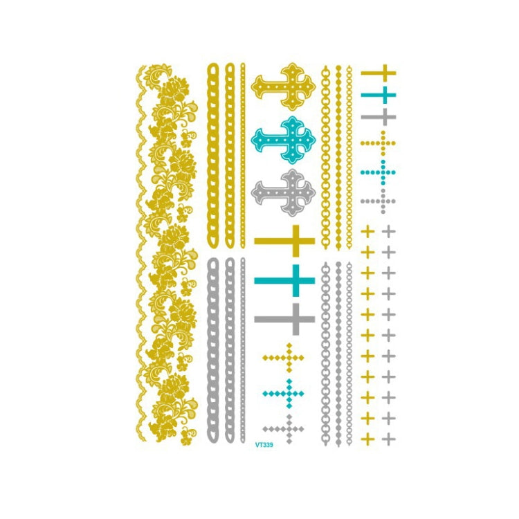 10 PCS Waterproof Hot Stamping Fashion Temporary Tattoo Stickers