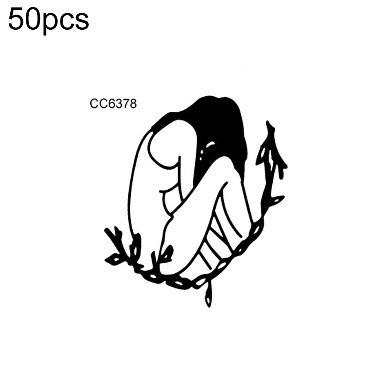 50 PCS Bad Girl Waterproof Dark Tattoo Stickers