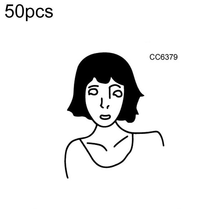 50 PCS Bad Girl Waterproof Dark Tattoo Stickers