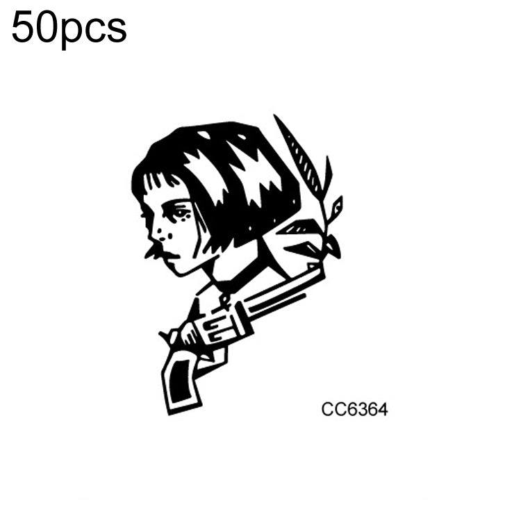 50 PCS Bad Girl Waterproof Dark Tattoo Stickers
