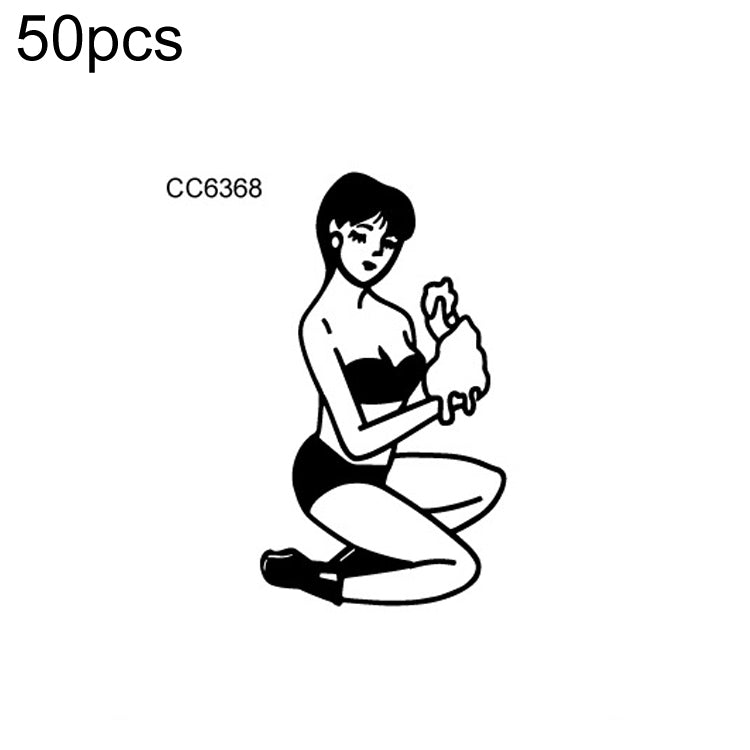 50 PCS Bad Girl Waterproof Dark Tattoo Stickers
