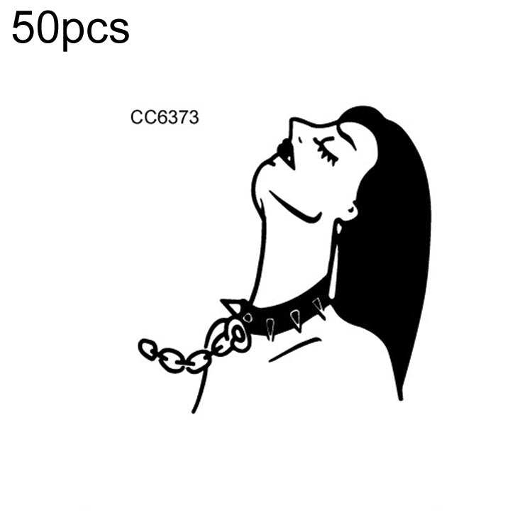 50 PCS Bad Girl Waterproof Dark Tattoo Stickers