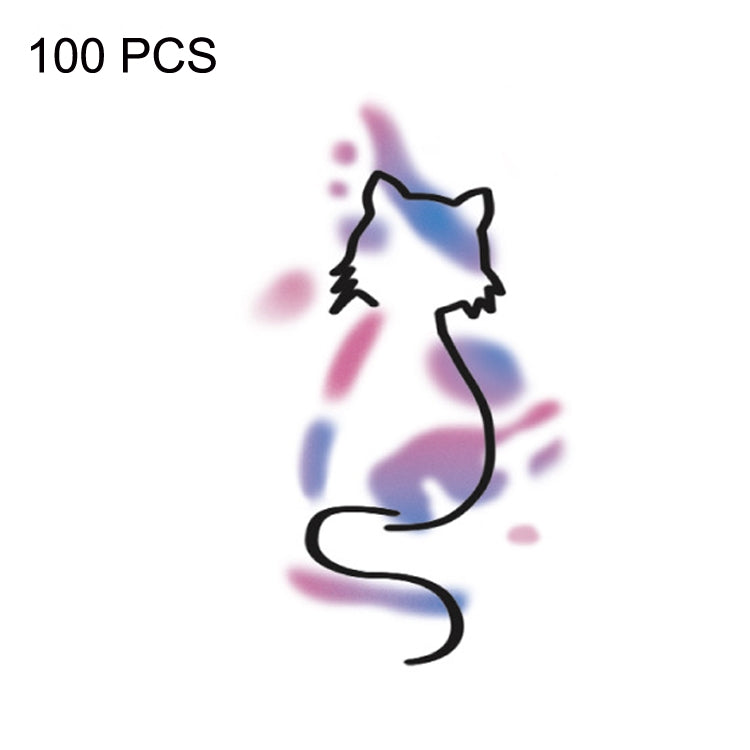 100 PCS Small Fresh Waterproof Temporary Back Tattoo Stickers