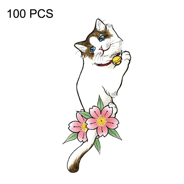 100 PCS Small Fresh Waterproof Temporary Back Tattoo Stickers