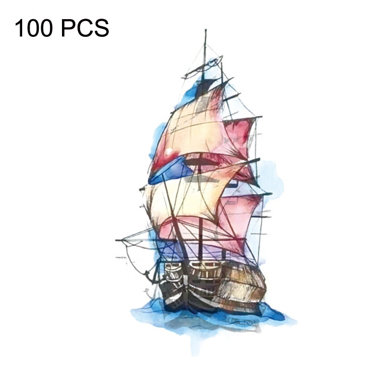 100 PCS Small Fresh Waterproof Temporary Back Tattoo Stickers