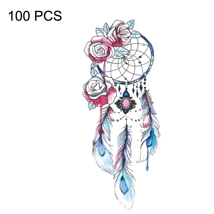 100 PCS Small Fresh Waterproof Temporary Back Tattoo Stickers