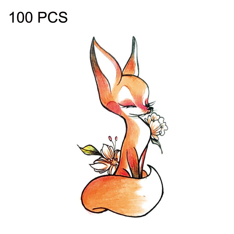 100 PCS Small Fresh Waterproof Temporary Back Tattoo Stickers